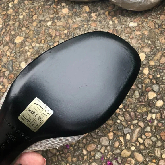 Casadei Sage Green Woven Leather Toe Bow Tie Slide Sandals NEW - Picture 7 of 9